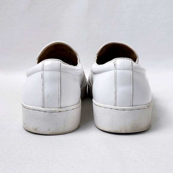 Vionic‎ Rose Floral Embroidered Slip On Comfort Shoe Womens 8.5 White Leather - Picture 4 of 9